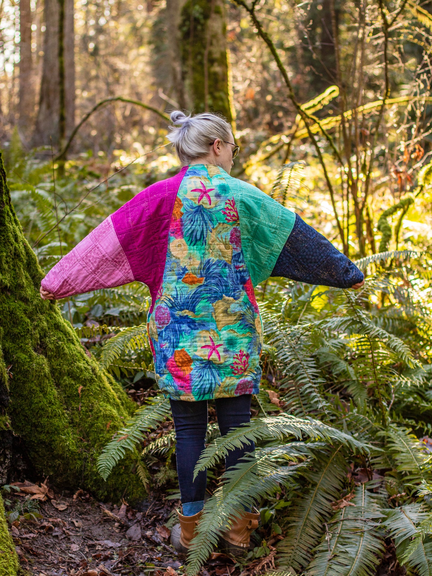 "reefy vintage" handmade quilted coat | completed, ready-to-ship quilted coat