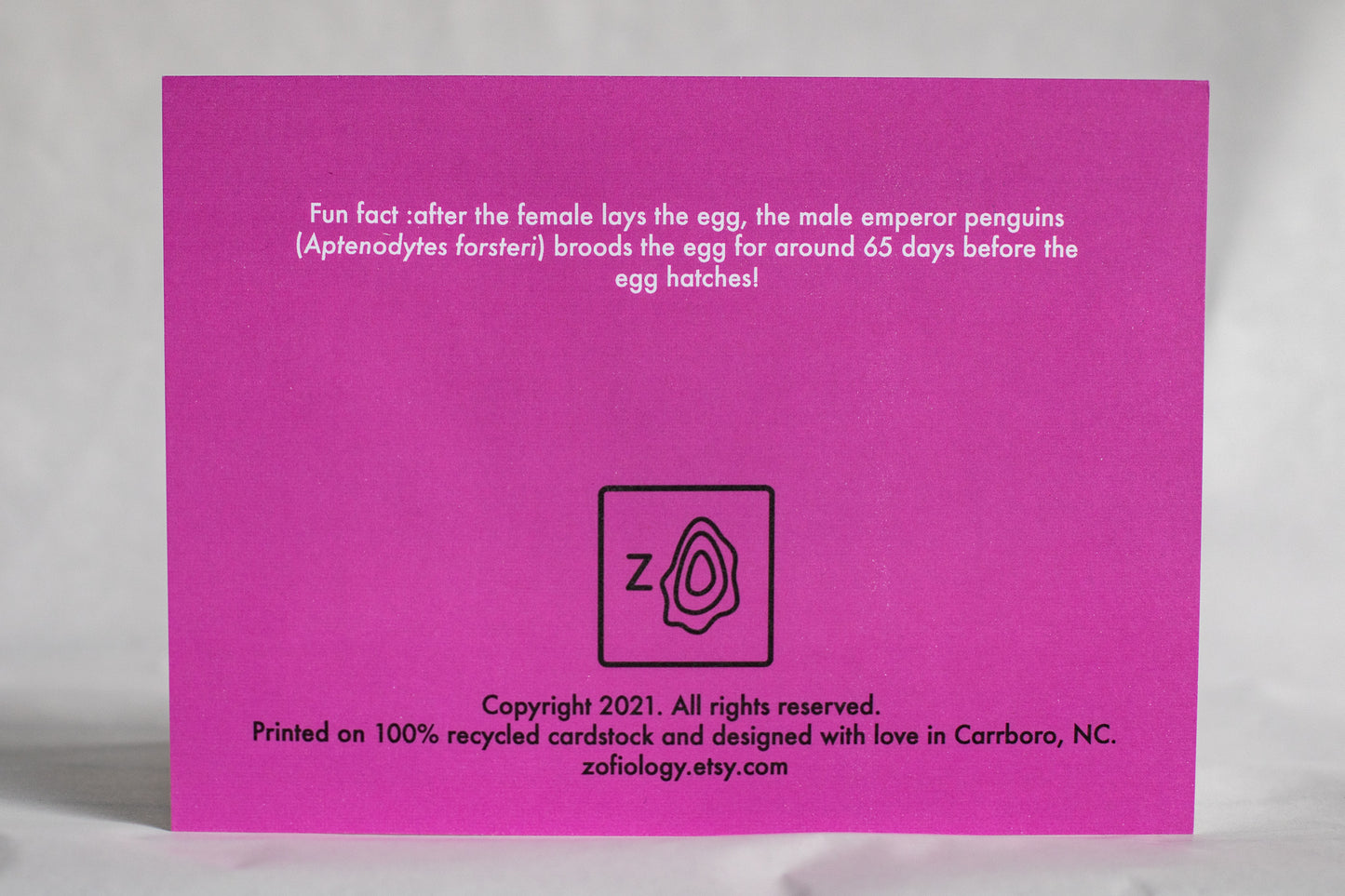 congratulations lovebirds card | foiled punny penguin greeting card