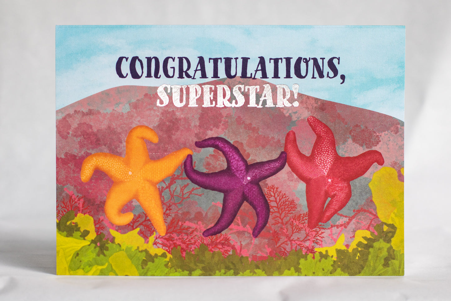 congratulations superstar greeting card | punny foiled greeting card