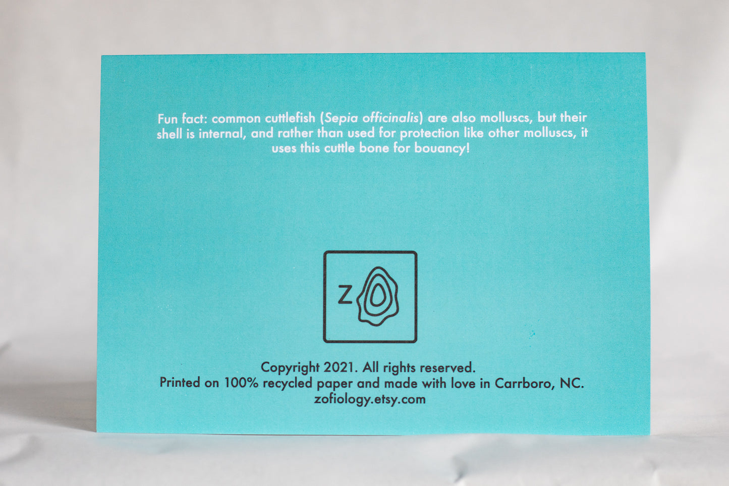 punny cuttlefish birthday card | foiled birthday card