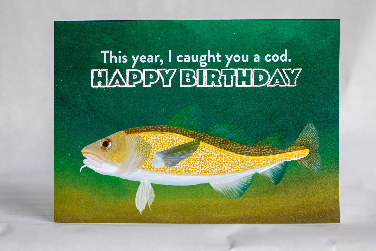 punny birthday card |  foiled happy birthday card