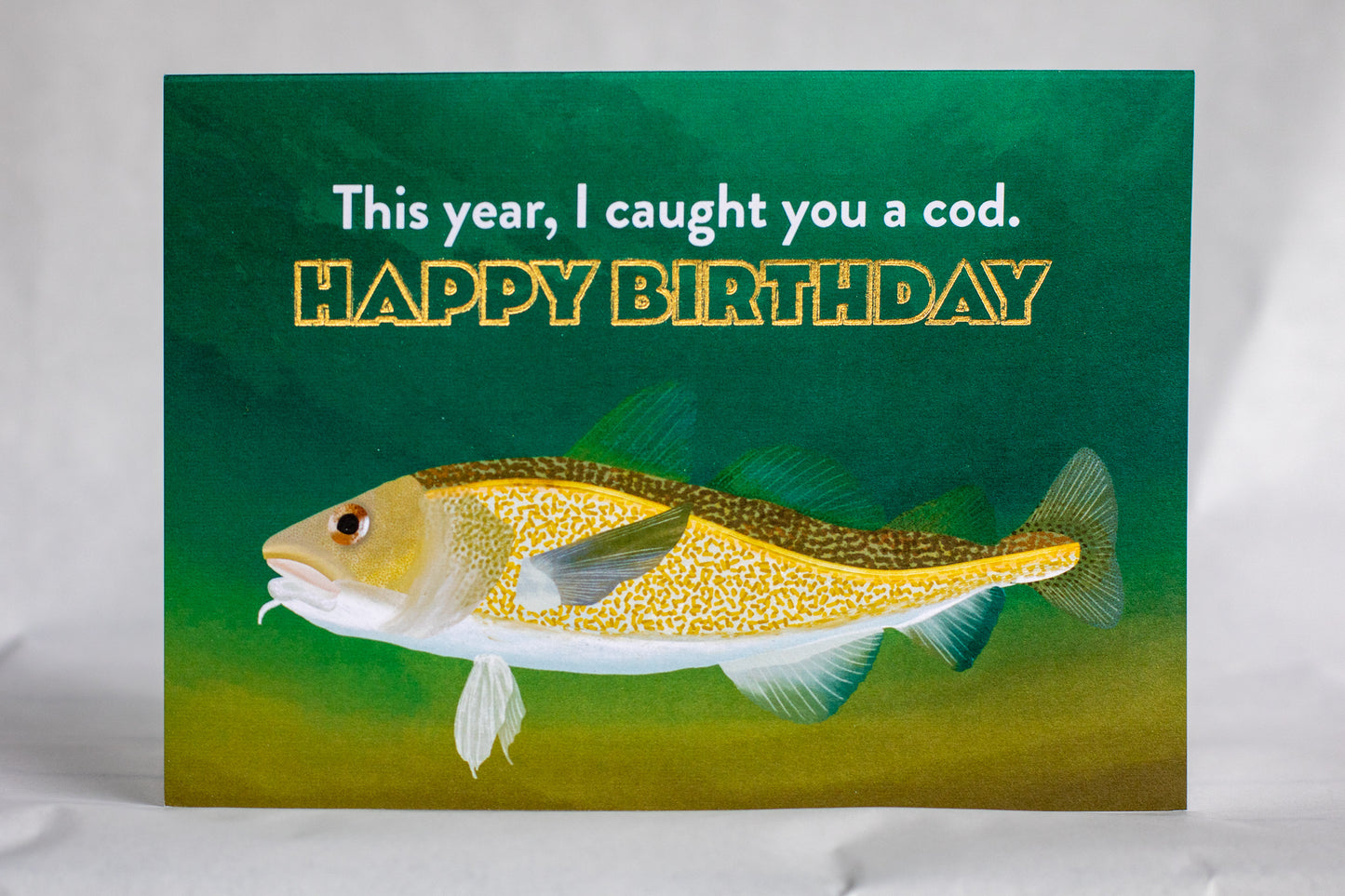 punny birthday card |  foiled happy birthday card
