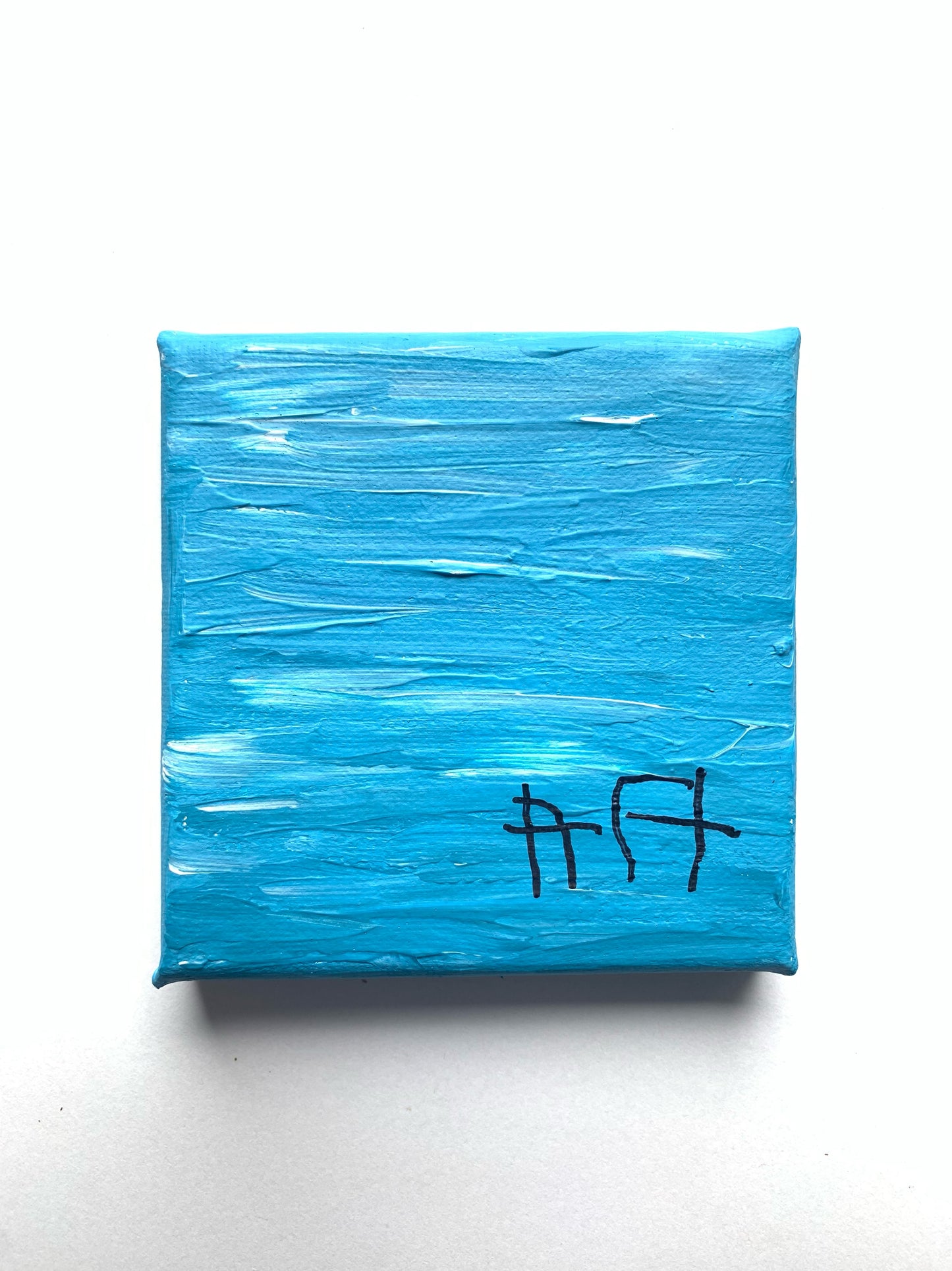 4x4" blue study no. 1