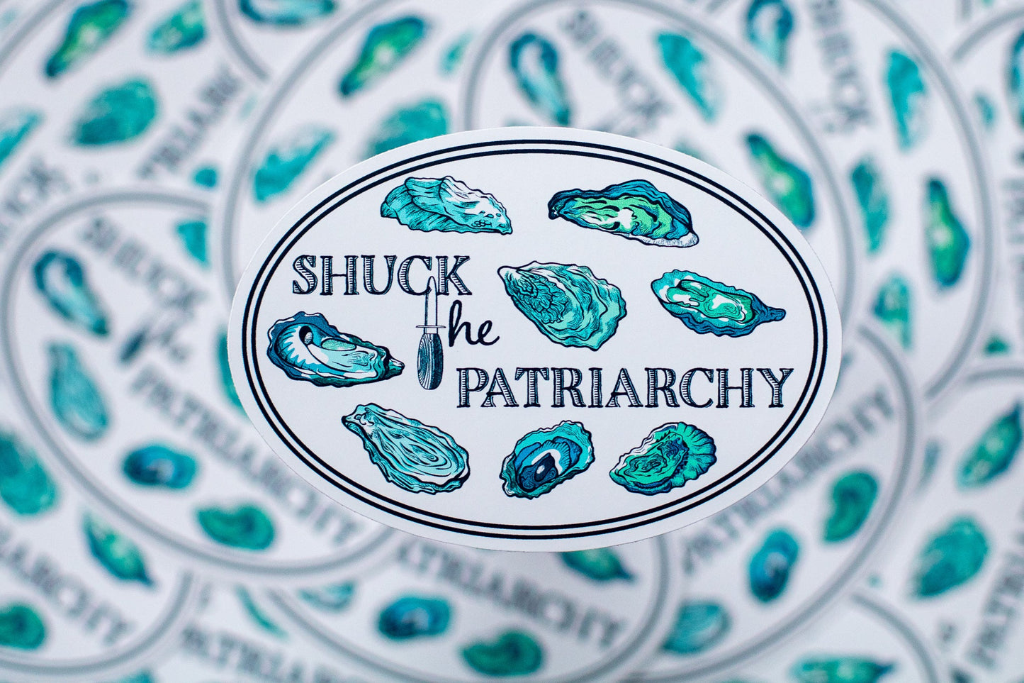 shuck the patriarchy sticker pack (waterproof vinyl)