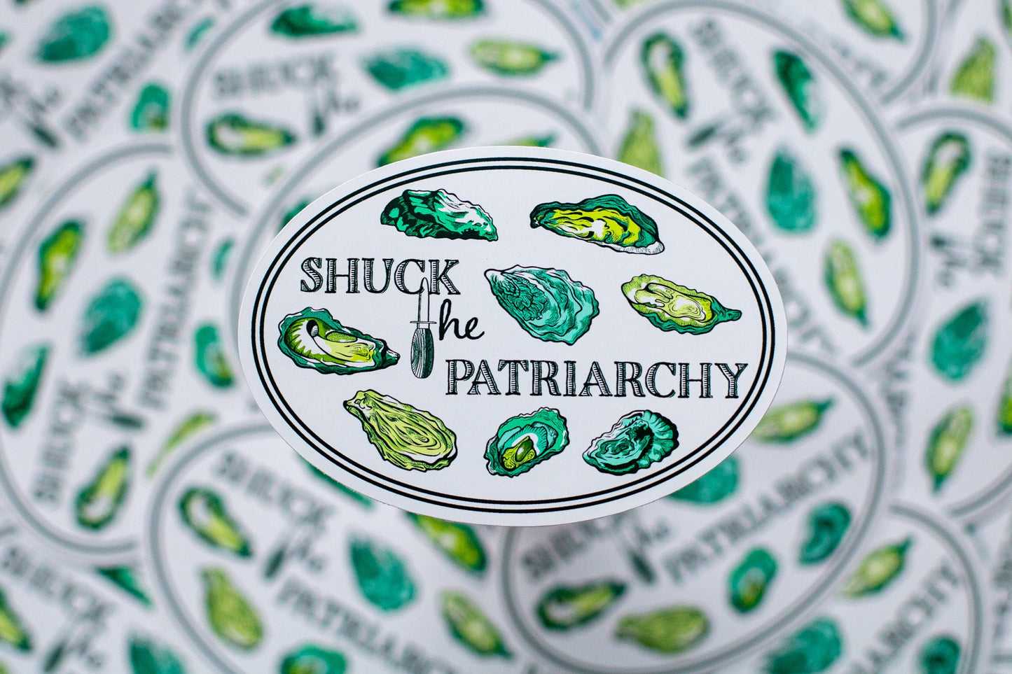 shuck the patriarchy sticker pack (waterproof vinyl)